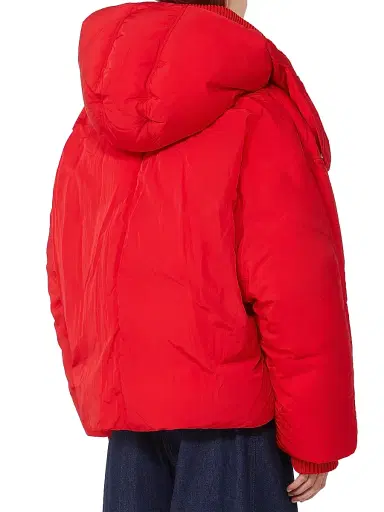 Sportmax Women's Water Repellent Short Down Jacket - Red | Thumbnail 3 Sportmax Women's Water Repellent Short Down Jacket - Red | Thumbnail 3