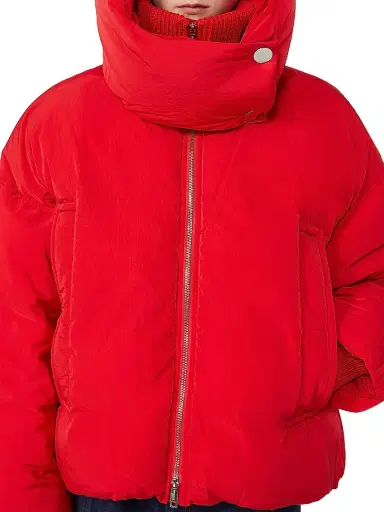Sportmax Women's Water Repellent Short Down Jacket - Red | Thumbnail 4 Sportmax Women's Water Repellent Short Down Jacket - Red | Thumbnail 4