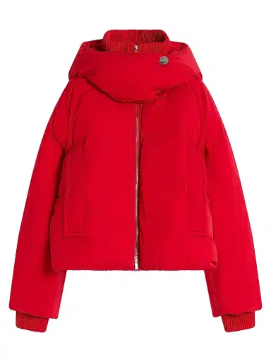 Sportmax Women's Water Repellent Short Down Jacket - Red | Thumbnail 1 Sportmax Women's Water Repellent Short Down Jacket - Red | Thumbnail 1