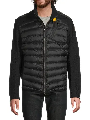 Parajumpers Men's Jayden Mixed-Media Slim-Fit Puffer Jacket - Black | Thumbnail 3 Parajumpers Men's Jayden Mixed-Media Slim-Fit Puffer Jacket - Black | Thumbnail 3