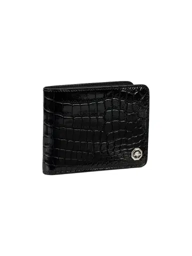 Stefano Ricci Men's Polished Bifold Wallet - Black | Thumbnail 2 Stefano Ricci Men's Polished Bifold Wallet - Black | Thumbnail 2