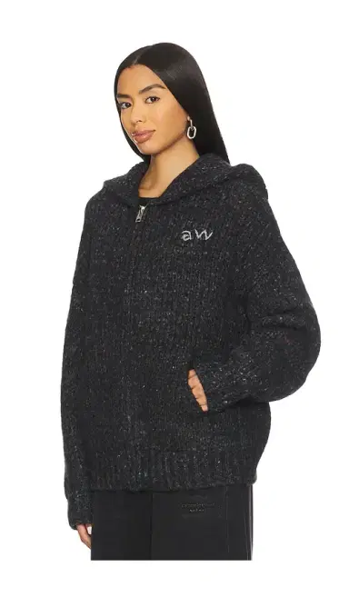Alexander Wang Oversized Zip Up Hoodie | Thumbnail 2 Alexander Wang Oversized Zip Up Hoodie | Thumbnail 2