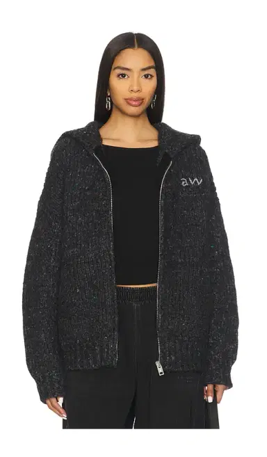 Alexander Wang Oversized Zip Up Hoodie | Thumbnail 1 Alexander Wang Oversized Zip Up Hoodie | Thumbnail 1