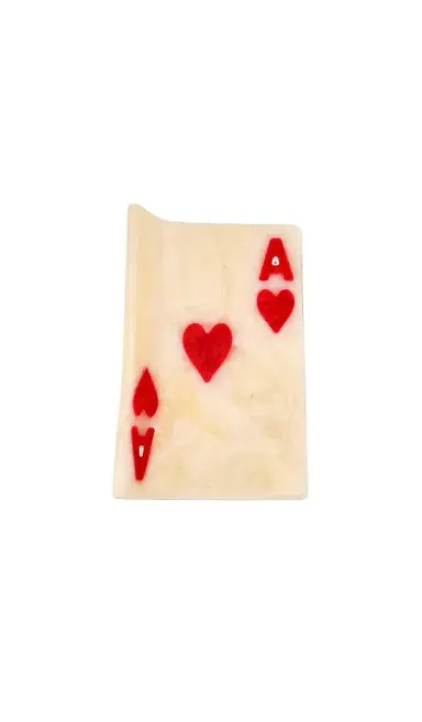 Solar Eclipse Hand-Painted Mini Ace Of Hearts Claw Hair Clip | Thumbnail 1 Solar Eclipse Hand-Painted Mini Ace Of Hearts Claw Hair Clip | Thumbnail 1