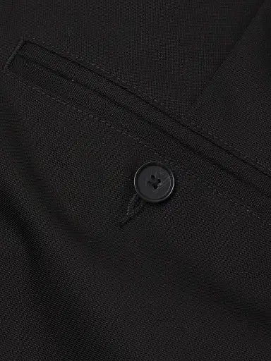 Vince Men's Double Pleated Suiting Trousers - Black | Thumbnail 6 Vince Men's Double Pleated Suiting Trousers - Black | Thumbnail 6