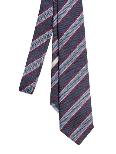 Valentino Men's Valentie Jacquard Regimental Silk Tie | Thumbnail 2 Valentino Men's Valentie Jacquard Regimental Silk Tie | Thumbnail 2