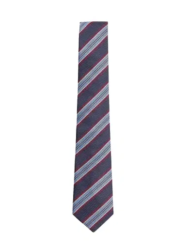 Valentino Men's Valentie Jacquard Regimental Silk Tie | Thumbnail 1 Valentino Men's Valentie Jacquard Regimental Silk Tie | Thumbnail 1