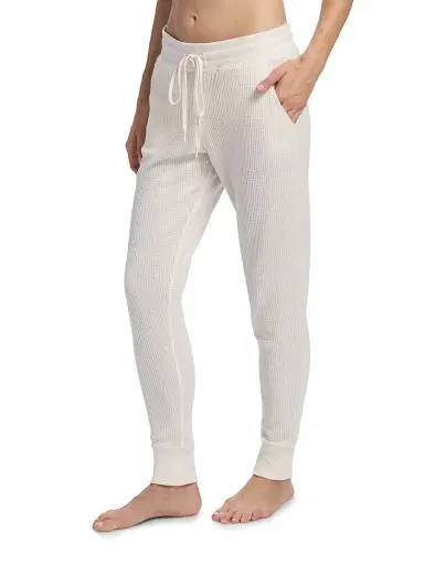Papinelle Women's Super Soft Waffle Pajamas - Ecru - Size XL | Thumbnail 4 Papinelle Women's Super Soft Waffle Pajamas - Ecru - Size XL | Thumbnail 4