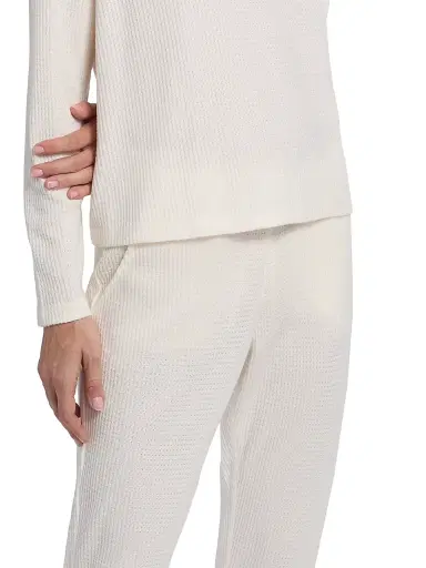Papinelle Women's Super Soft Waffle Pajamas - Ecru - Size XL | Thumbnail 6 Papinelle Women's Super Soft Waffle Pajamas - Ecru - Size XL | Thumbnail 6