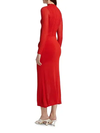 Significant Other Women's Yasmine Rib-Knit Maxi Dress - Cherry | Thumbnail 5 Significant Other Women's Yasmine Rib-Knit Maxi Dress - Cherry | Thumbnail 5