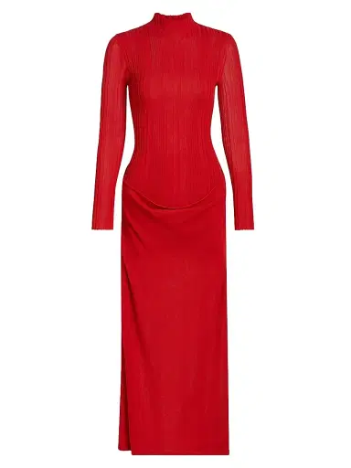 Significant Other Women's Yasmine Rib-Knit Maxi Dress - Cherry | Thumbnail 1 Significant Other Women's Yasmine Rib-Knit Maxi Dress - Cherry | Thumbnail 1