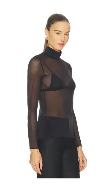 Commando Chic Mesh Long Sleeve Turtleneck | Thumbnail 2 Commando Chic Mesh Long Sleeve Turtleneck | Thumbnail 2