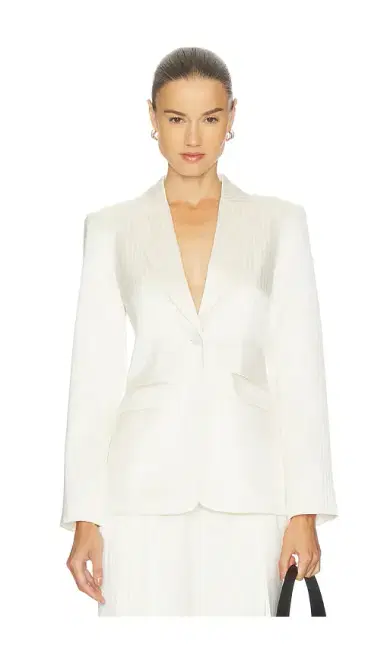 Cinq a Sept Georgia Satin Stripe Cheyenne Blazer | Thumbnail 1 Cinq a Sept Georgia Satin Stripe Cheyenne Blazer | Thumbnail 1