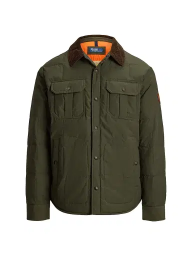 Polo Ralph Lauren Men's Quilted Ripstop Shirt Jacket - Ranger Green | Thumbnail 1 Polo Ralph Lauren Men's Quilted Ripstop Shirt Jacket - Ranger Green | Thumbnail 1