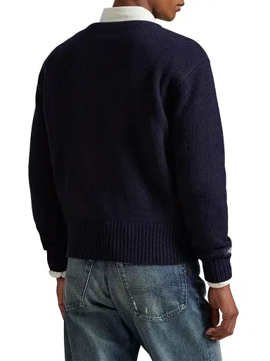 Polo Ralph Lauren Men's Yankees Wool-Blend Crewneck Sweater | Thumbnail 4 Polo Ralph Lauren Men's Yankees Wool-Blend Crewneck Sweater | Thumbnail 4