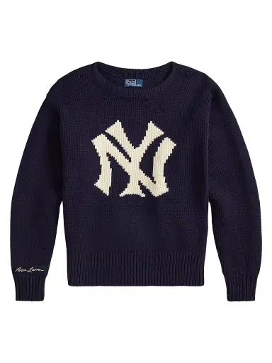 Polo Ralph Lauren Men's Yankees Wool-Blend Crewneck Sweater | Thumbnail 1 Polo Ralph Lauren Men's Yankees Wool-Blend Crewneck Sweater | Thumbnail 1