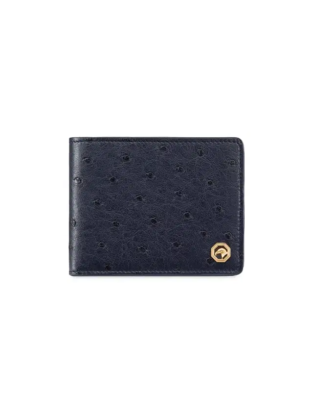 Men's Elegant Bifold Wallet - Dark Blue Men's Elegant Bifold Wallet - Dark Blue
