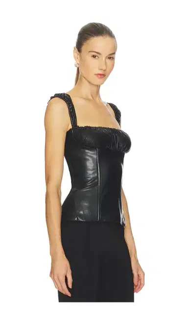 WeWoreWhat Wide Strap Ruched Cup Corset | Thumbnail 2 WeWoreWhat Wide Strap Ruched Cup Corset | Thumbnail 2