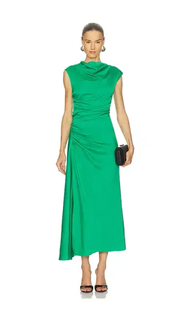 SIMKHAI Burke Draped Mini Dress | Thumbnail 2 SIMKHAI Burke Draped Mini Dress | Thumbnail 2