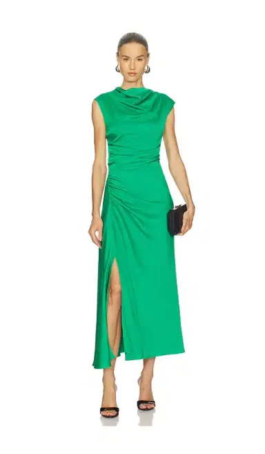 SIMKHAI Burke Draped Mini Dress | Thumbnail 1 SIMKHAI Burke Draped Mini Dress | Thumbnail 1