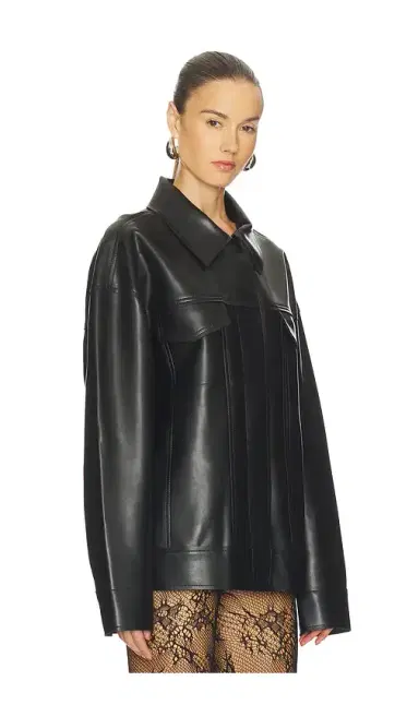 Norma Kamali Oversized Jean Jacket | Thumbnail 2 Norma Kamali Oversized Jean Jacket | Thumbnail 2