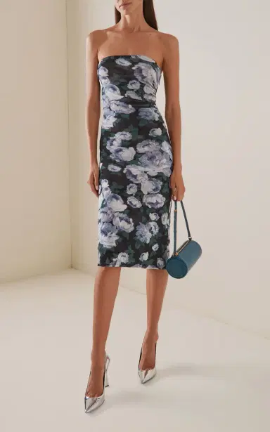 Stella McCartney Bunch Of Roses Mesh Midi Dress | Thumbnail 2 Stella McCartney Bunch Of Roses Mesh Midi Dress | Thumbnail 2