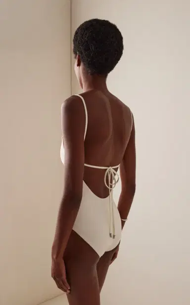 SIMKHAI Juniper Embroidered One-Piece Swimsuit | Thumbnail 3 SIMKHAI Juniper Embroidered One-Piece Swimsuit | Thumbnail 3