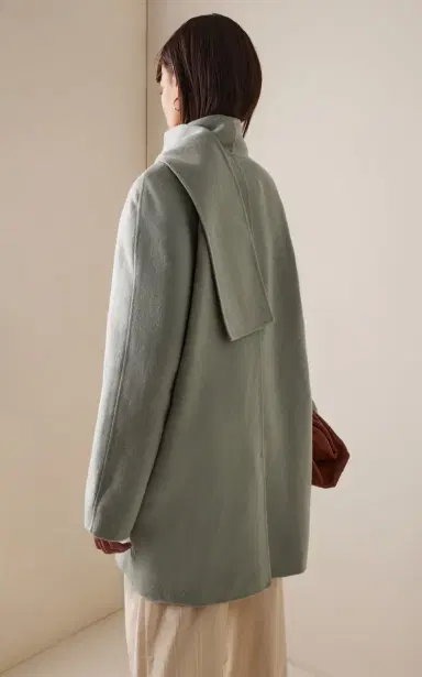 Proenza Schouler White Label Brisa Double-Faced Wool Scarf Coat | Thumbnail 4 Proenza Schouler White Label Brisa Double-Faced Wool Scarf Coat | Thumbnail 4