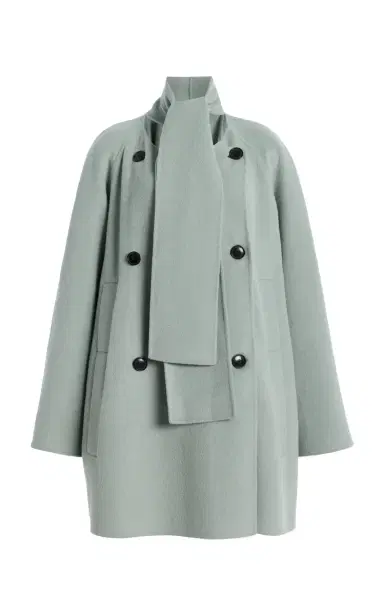 Proenza Schouler White Label Brisa Double-Faced Wool Scarf Coat | Thumbnail 7 Proenza Schouler White Label Brisa Double-Faced Wool Scarf Coat | Thumbnail 7