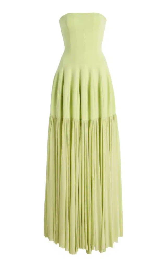 Sandrine Crepe Bustier Midi Dress Sandrine Crepe Bustier Midi Dress