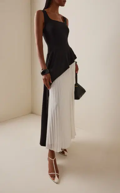 Simkhai Zayla Plisse Midi Dress | Thumbnail 2 Simkhai Zayla Plisse Midi Dress | Thumbnail 2