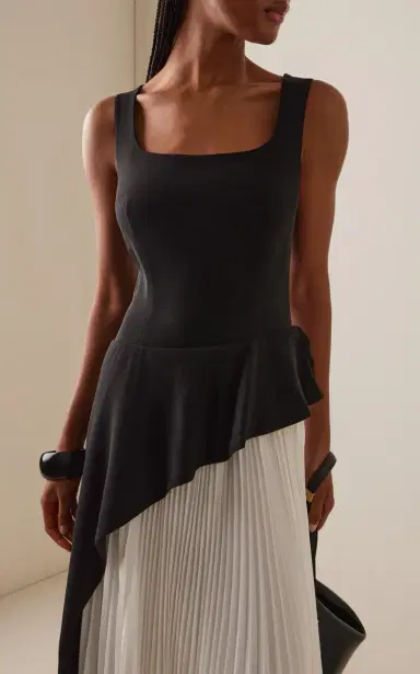 Simkhai Zayla Plisse Midi Dress | Thumbnail 3 Simkhai Zayla Plisse Midi Dress | Thumbnail 3