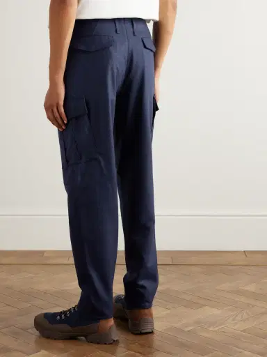 Brunello Cucinelli Straight-Leg Virgin Wool-Flannel Cargo Trousers - Men | Thumbnail 4 Brunello Cucinelli Straight-Leg Virgin Wool-Flannel Cargo Trousers - Men | Thumbnail 4