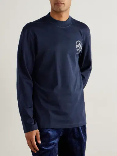 Brunello Cucinelli Slim-Fit Logo-Print Cotton-Jersey T-Shirt - Men | Thumbnail 3 Brunello Cucinelli Slim-Fit Logo-Print Cotton-Jersey T-Shirt - Men | Thumbnail 3