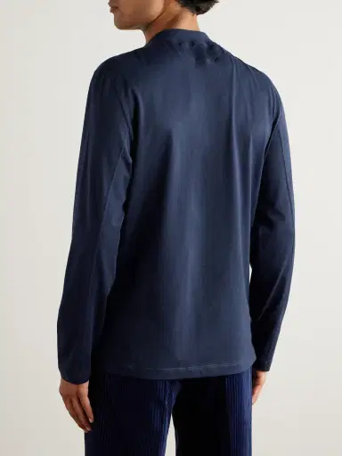 Brunello Cucinelli Slim-Fit Logo-Print Cotton-Jersey T-Shirt - Men | Thumbnail 4 Brunello Cucinelli Slim-Fit Logo-Print Cotton-Jersey T-Shirt - Men | Thumbnail 4