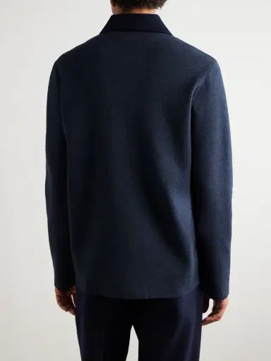 Loro Piana Breia Felt-Panelled CashWish® Overshirt - Men | Thumbnail 4 Loro Piana Breia Felt-Panelled CashWish® Overshirt - Men | Thumbnail 4