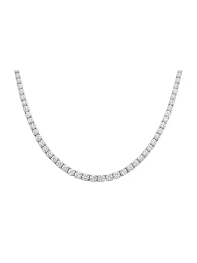 Wish Fine Jewelry 20.81ct Diamond 18K Gold Classic Tennis Necklace | Thumbnail 1 Wish Fine Jewelry 20.81ct Diamond 18K Gold Classic Tennis Necklace | Thumbnail 1