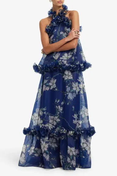 LEO LIN Michelle Ruffled Halterneck Top | Thumbnail 6 LEO LIN Michelle Ruffled Halterneck Top | Thumbnail 6