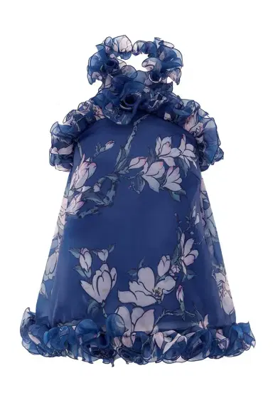 LEO LIN Michelle Ruffled Halterneck Top | Thumbnail 1 LEO LIN Michelle Ruffled Halterneck Top | Thumbnail 1