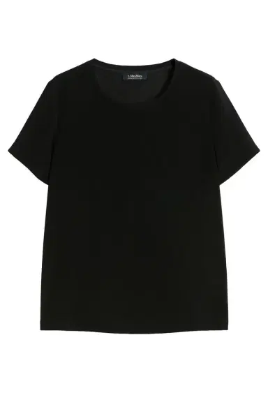 Max Mara Three Quarter Sleeve T-Shirt - Black | Thumbnail 1 Max Mara Three Quarter Sleeve T-Shirt - Black | Thumbnail 1