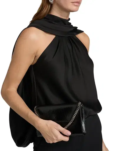 Simkhai Women's Scarlett Cape Top - Black - Size 00 | Thumbnail 6 Simkhai Women's Scarlett Cape Top - Black - Size 00 | Thumbnail 6