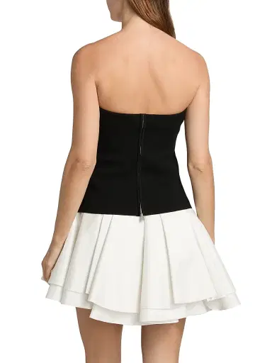 SIMKHAI Women's Isabelle Strapless Minidress - Black Multi | Thumbnail 5 SIMKHAI Women's Isabelle Strapless Minidress - Black Multi | Thumbnail 5