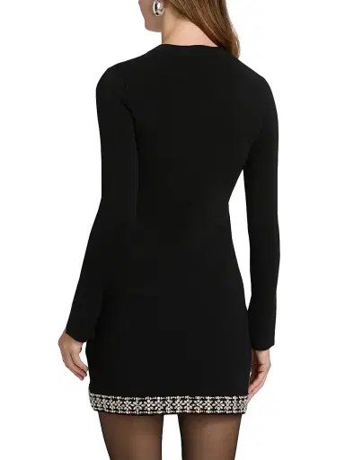 SIMKHAI Women's Farley Embellished Minidress - Black | Thumbnail 5 SIMKHAI Women's Farley Embellished Minidress - Black | Thumbnail 5