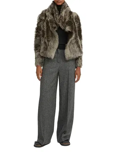 Yves Salomon Women's Veste Reversible Leather & Shearling Jacket - Alpes - Size 36 | Thumbnail 2 Yves Salomon Women's Veste Reversible Leather & Shearling Jacket - Alpes - Size 36 | Thumbnail 2