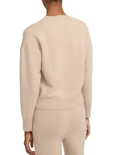 Yves Salomon Women's Wool Crewneck Sweater - Ficelle - Size XL | Thumbnail 5 Yves Salomon Women's Wool Crewneck Sweater - Ficelle - Size XL | Thumbnail 5