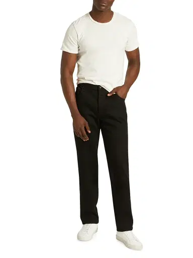 rag & bone Men's Fit 2 Authentic Stretch Slim Jeans - Black | Thumbnail 2 rag & bone Men's Fit 2 Authentic Stretch Slim Jeans - Black | Thumbnail 2