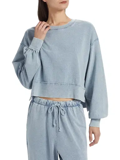 Stellae Dux Women's Stretch Cotton-Blend Long-Sleeve Top | Thumbnail 3 Stellae Dux Women's Stretch Cotton-Blend Long-Sleeve Top | Thumbnail 3