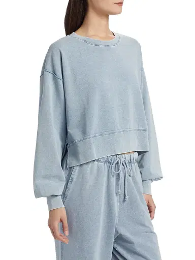 Stellae Dux Women's Stretch Cotton-Blend Long-Sleeve Top | Thumbnail 4 Stellae Dux Women's Stretch Cotton-Blend Long-Sleeve Top | Thumbnail 4