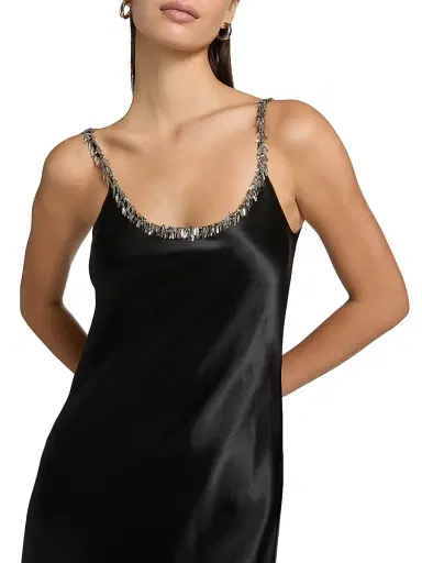 rag & bone Women's Alessia Beaded Scoopneck Maxi Dress - Black | Thumbnail 6 rag & bone Women's Alessia Beaded Scoopneck Maxi Dress - Black | Thumbnail 6