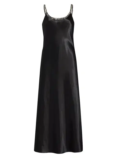 rag & bone Women's Alessia Beaded Scoopneck Maxi Dress - Black | Thumbnail 1 rag & bone Women's Alessia Beaded Scoopneck Maxi Dress - Black | Thumbnail 1